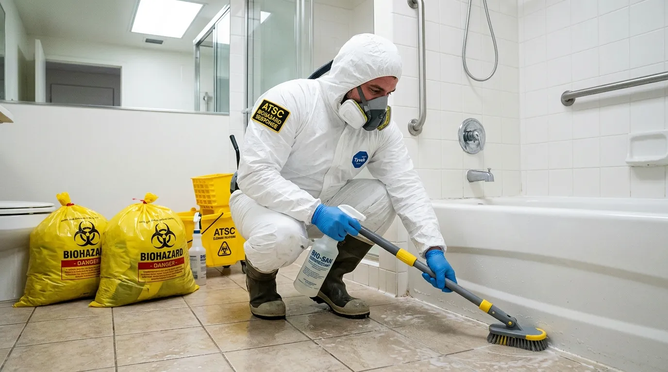 Decontamination equipment deployed for Blood Cleanup in South Monroe